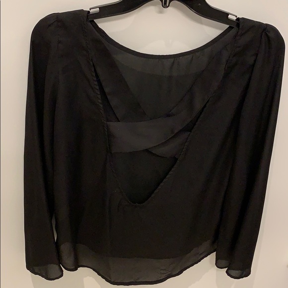 Sheer Open Back Top - Picture 2 of 4